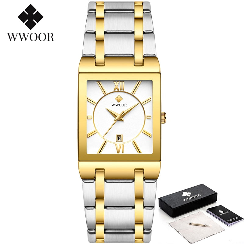 WWOOR 2022 Top Brand Luxury Square Watch