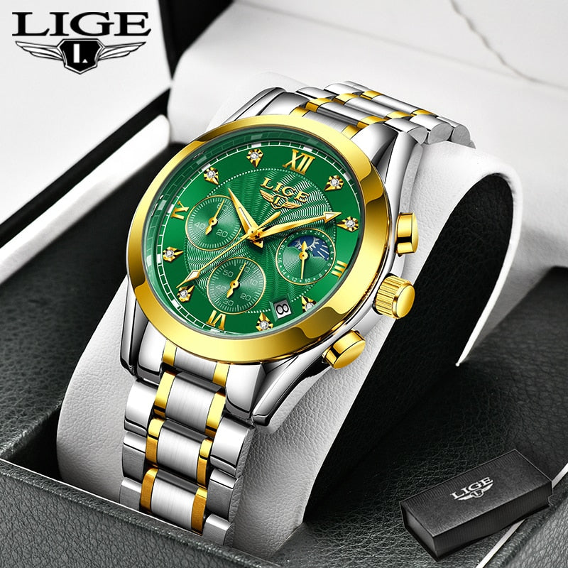 LIGE 2022 New Gold Watch Women Watches