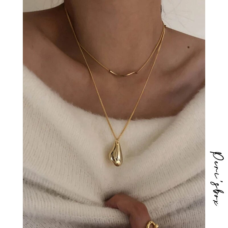Gold Waterdrop Necklaces