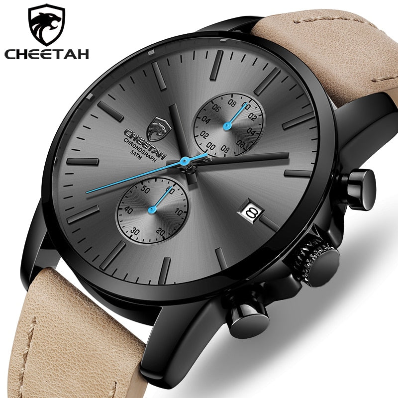 CHEETAH Mens Leather Watch